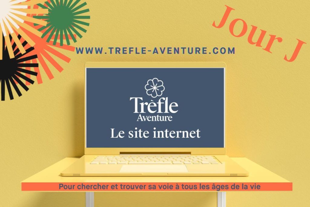 Annonce du lancement du site internet Trefle-aventure.com, atelier d'orientation scolaire, de bilan de compétences, de coaching personnel, de coaching de vie, de coaching professionnel